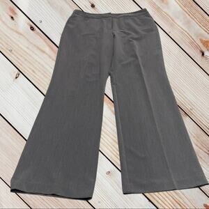 NICOLE MILLER Womens 10 Gray Flare Dress Pant